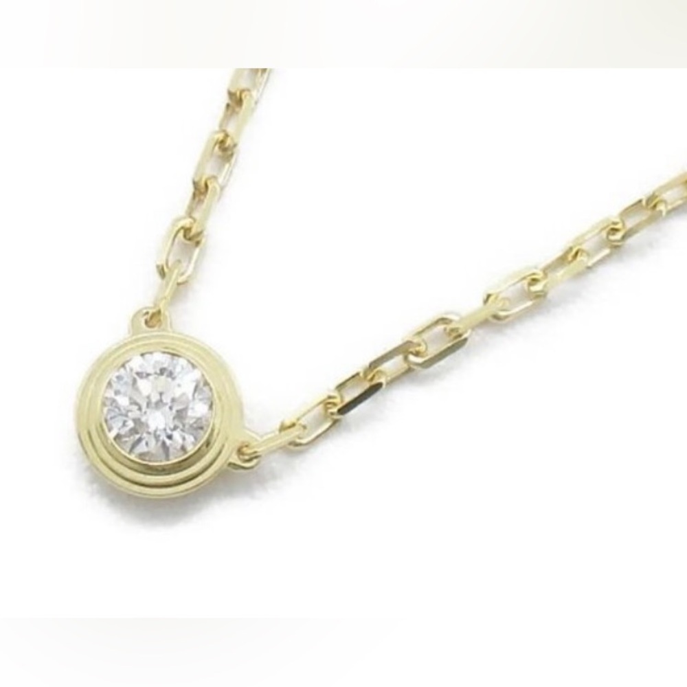 Brand New Cartier 18K Gold Diamond SM D’Amour Pendant Necklace
